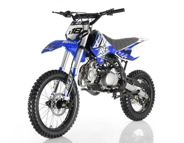 Apollo DB-X18 125cc RFZ Twin Spar Style 17in tire Dirt Bike | CARB Approved California