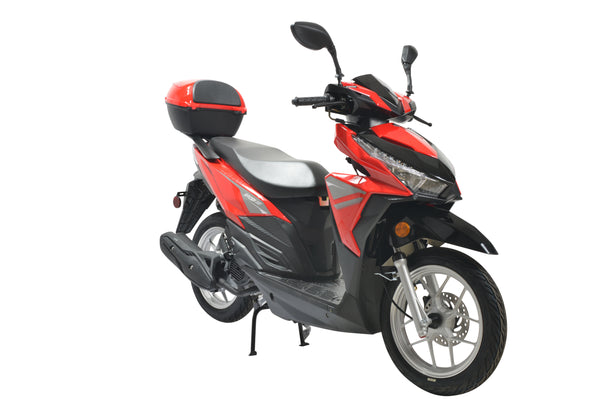 HHH SPIDER 200 EFI Scooter Fuel Injected Gas Scooter with Matching Trunk | California Approved