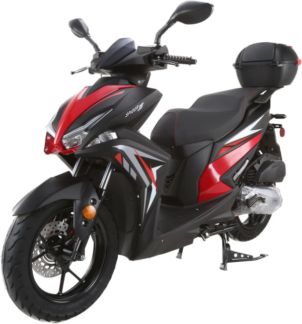 HHH Spider 200 EFI Scooter Clash 200cc EFI Deluxe Gas Powered Street 200cc Scooter Moped for Adults